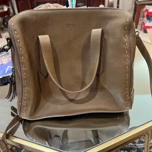 Fossil Handbags - Fossil genuine leather crossbody bag